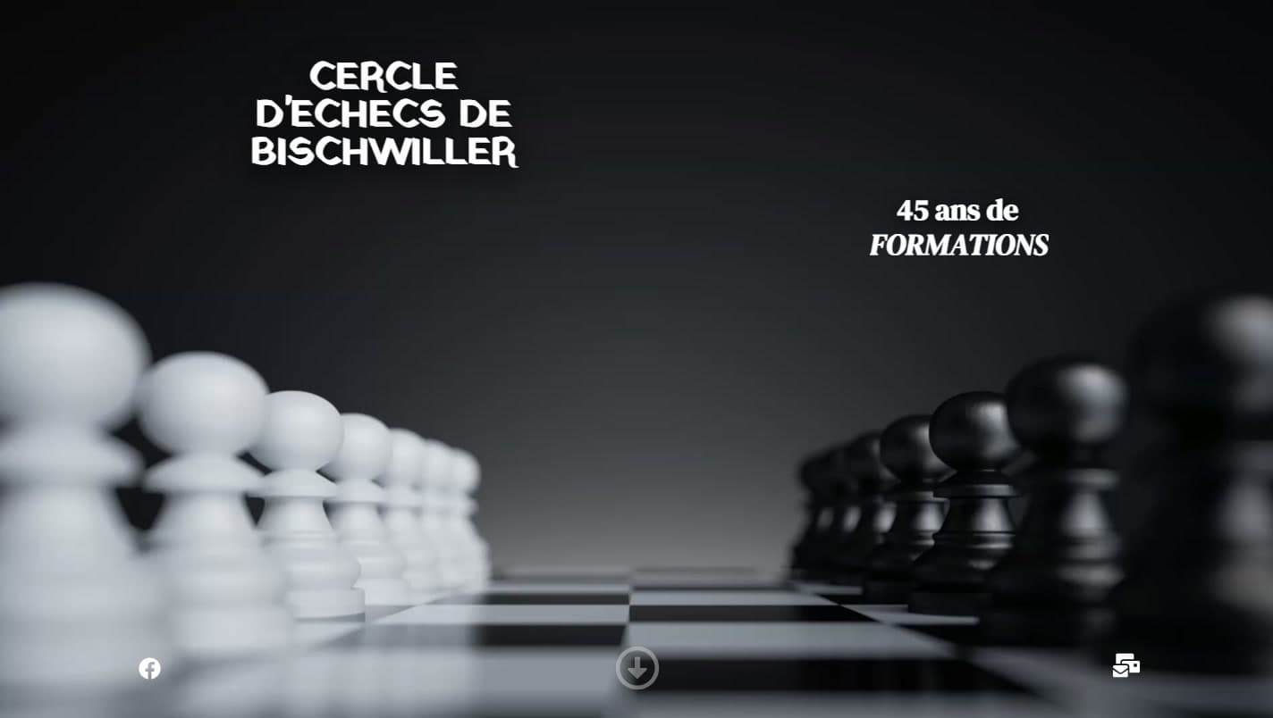 Page d'accueil du site du Cercle d'Échecs de Bischwiller